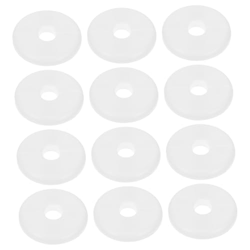 12 Stück Rosettenplatten Weiß 10 Mm Loch Wand Spaltflansch Sanitär Abdeckplatten Selbstklebend – Rohrabdeckung Für Wasserhahn – Runde Rosette Für Boden