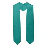 Abschlussstolen, Schal, Wickeltuch für akademische Kleidung, stilvolles Accessoire, elegante Schärpe für alle Jahreszeiten, zur Graduation (Green, One Size)