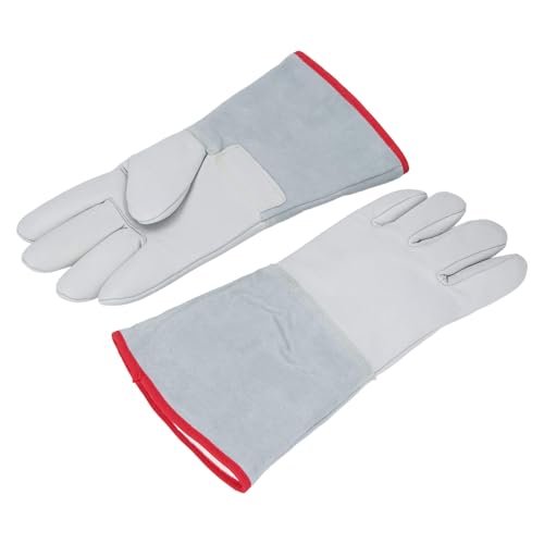 Frostschutzhandschuhe, Bleiben bei -500℉ (-260℃) Warm, 36 Cm Lange Schutzhandschuhe für Flüssigen Stickstoff, Trockeneishandhabung und Wasserdichte in Kalten Umgebungen