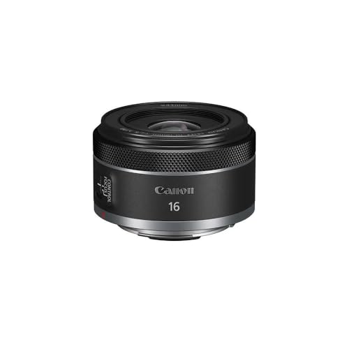 Canon Objektiv RF 16mm F2.8 STM Ultra Weitwinkel-Objektiv für Kameras der Canon EOS R Serie (Festbrennweite, Leiser STM-Autofokusmotor, hohe Lichtstärke, 165g), schwarz