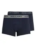 JACK & JONES Herren JACVINCENT Trunks 2 Pack NOOS Boxershorts, Blau (Navy Blazer Detail:Navy Blazer), L (2er Pack)