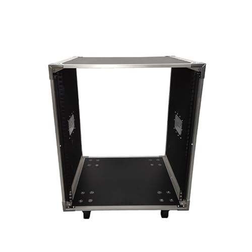 Kompaktes Audio-Rack, rollbarer AV-Media-Ständer für Heimbüro und Unterhaltungszentrum, 60,5 cm, ideale Komponentenaufbewahrung für Stereoanlagen und AV-Geräte.