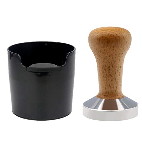 Fvoagaou Kaffeeklopfbox, Hammer-Kaffeebohnenmahl- und Kaffeesatzbehälter-Set, Kaffeemaschinen-Zubehör