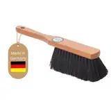 Novaliv Handfeger ROSSHAAR Mischung Besen weiche Borsten - Schrankbesen Gemischtes Rosshaar Handfeger Auto Besenbürste - Idealer Schneebesen Auto Rosshaarbesen Mix Naturborsten Hand Brush Handkehrer