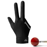 Billard-Handschuhe für Unisex, Billard-Pool-Handschuhe, linke und rechte Hand, 3-Finger-Pool-Handschuhe, unförmige Größe für Queue-Shooter, Snooer