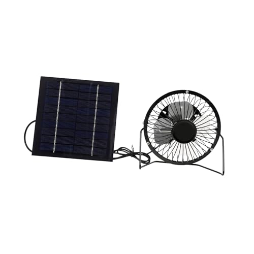 iplusmile 1Satz Solarbetriebener für Hühnerstall und Hundehütte Tragbarer Solarventilator für Haustierunterkünfte zur Kühlung Effiziente von Sonnenlicht