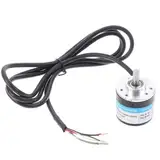 Drehgeber, DC5-24V Inkremental-Drehgeber-Modul, Metall photoelektrischer optischer Drehgeber, 6 mm Durchmesser, 3-Phasen-Bewegungssteuerung (100p/r)