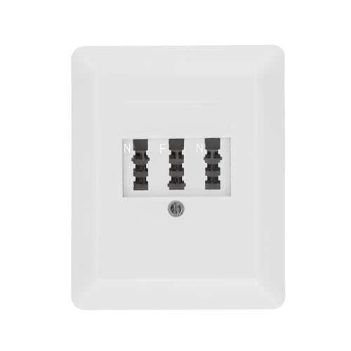 BIGtec TAE Dose Telefondose Aufputz NFN Telefon Anschlussdose AP 3x6-polig signalweiß weiß für Telefonanschluss Hausanschluss NTBA DSL-Splitter