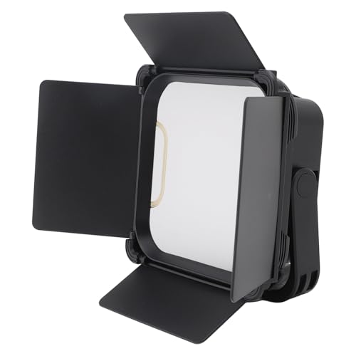 LED Video Light Panel Light mit Scheunentüren, 30W 2500K-9000k Fotolicht, CRI 95+, für Innenfotografie Im Freien, Live-Streaming