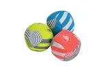 Schildkröt® Neopren Mini-Fun-Bälle, 3 Mini Bälle zum Kicken, Werfen, Fangen, Jonglieren, Ø 5 cm, doppelwandig, gefüllt mit Kunststoff-Granulat, 970145, Gelb-Blau-Flamingo, 970145