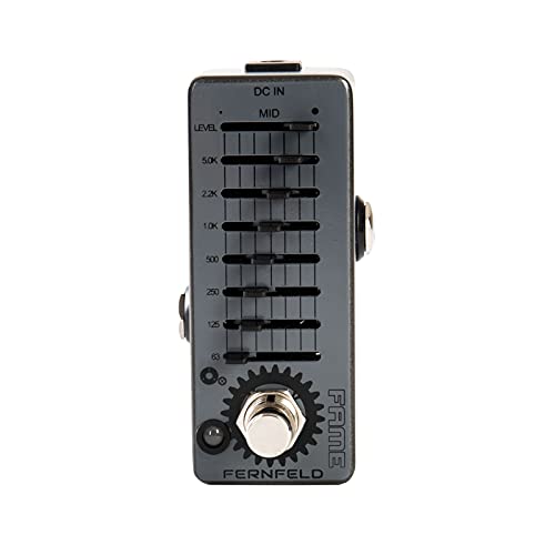 Fame Fernfeld Equalizer, Gitarren Bass Equalizer, 7 Frequenzbänder, Level-Regler, True Bypass