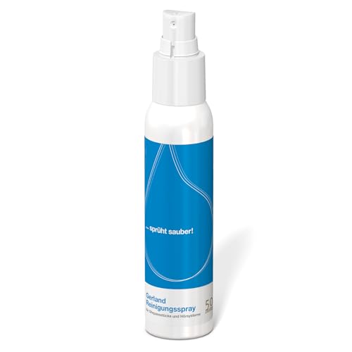 Gerland Reinigungsspray - Für Hörgeräte, Otoplastiken & Gehörschutz - Mit Zerstäuber - Für eine Schonende, Gründliche Reinigung - 100 ml