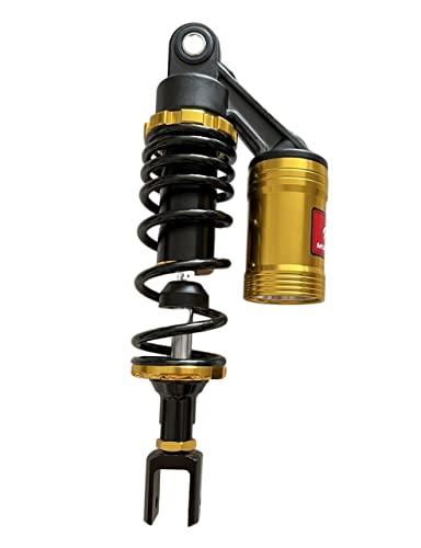 Motorrad StoßDäMpfer Universal 1 PCS 265mm 280mm Motorrad Luftstoßdämpfer Hinterradaufhängung StoßDäMpfer(280mm Bl Gold Fork)