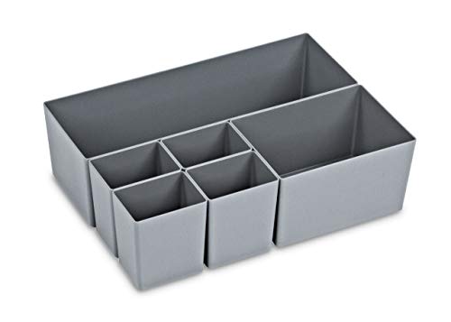 aidB NextGen Einsatzkasten Set "1+1+4 Kästen", 400 x 300 x 120 mm, ideal als Einsatz für Schubladen und NextGen Euroboxen