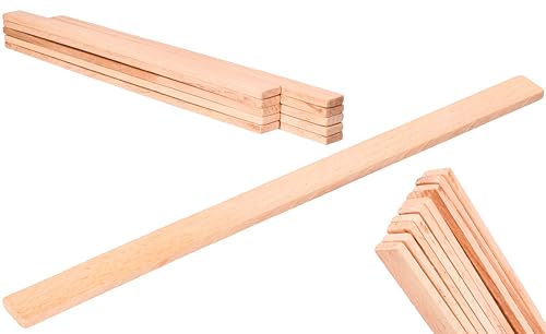 ToolSpace 10x Holz Farbrührer 300 mm Rührer für Farben, Rührstab Farbe einfaches Mischen Farbrührspatel Modelbau Basteln Bemalen Kunst Rührstab zum mischen aller Farben Spatel Kosmetik Deko Kreativ