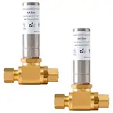 HOHOVYVY 2X T-Stück Edelstahl Wasserschlagdämpfer 3/8" Für Spüle Zur Lärmreduzierung