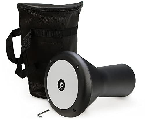 VD Vatan kleine Darbuka Trommel Percussion Aluguß Schwarz Matt, 30 cm.