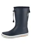 BluePort Unisex hoher breiter Segelstiefel Bornholm wasserdicht rutschfest, Farbe:Navy, Größe:43 EU