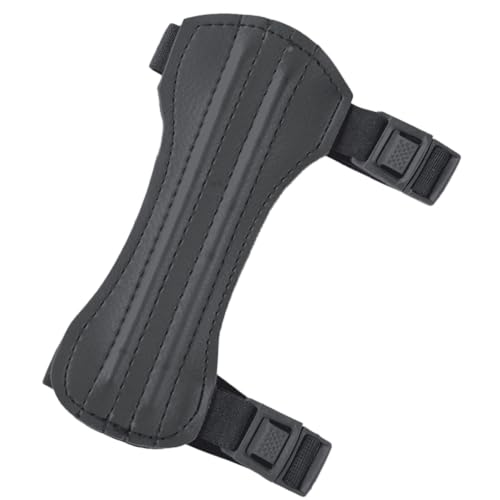 elToro Traditioneller Armschutz Kurz - Black Edition; Zubehör für Bogenschießen, Pfeil und Bogen, Bogensport