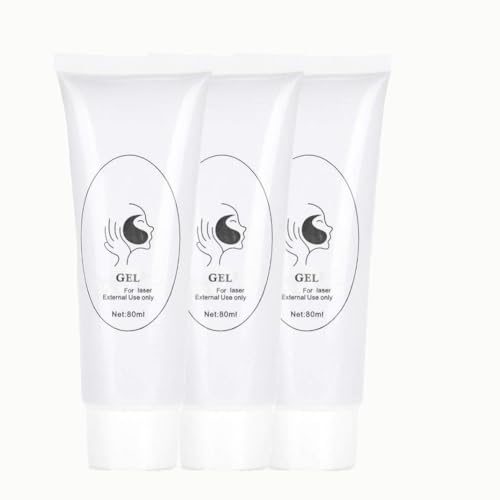 Kohlegel Gel für Laserbehandlung,Kohlegel Creme-Gel zur Laser-Hautverjüngung Hautaufhellung, Peeling,zur Tiefenreinigung der Haut (3PC, 80ml)