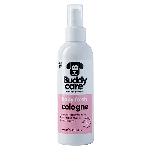 Buddycare Hund-Cologne – Babyfrisch – Zart und pudrig duftendes Hunde Cologne – Erfrischt zwischen den Hundewäschen (200 ml, 1 Stück)