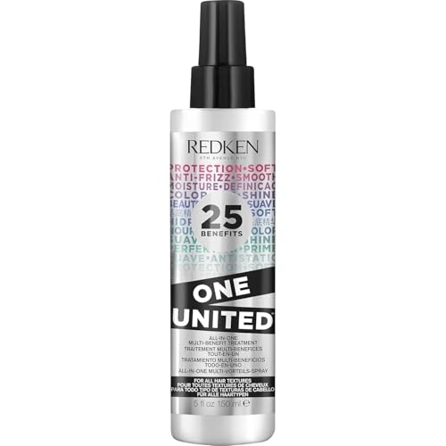 Redken | Multi-Benefit-Treatment, Feuchtigkeitsspendendes Pflege-Spray für alle Haartypen, Hitzeschutz & Anti-Haarbruch, One United, 1 x 150 ml