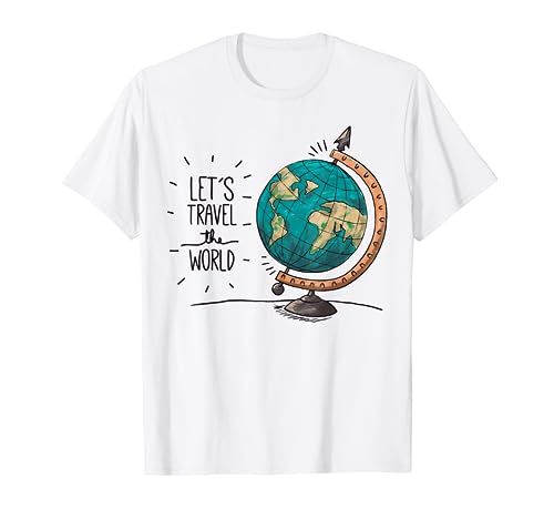 Travel The World T-Shirt Weltreise Fernweh Reisen Geschenk