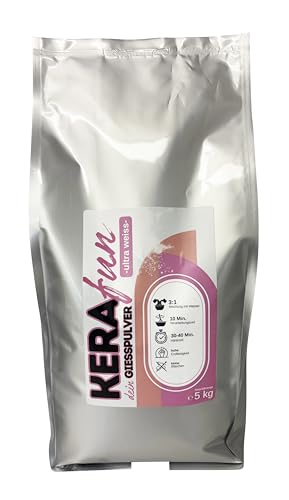 KERAfun Reliefgießpulver - 5 kg - weiß - Gießmasse als Keramikpulver