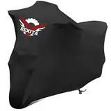 BEXITA Motorrad Abdeckplane Indoor-Atmungsaktiver Stretch Stoff Innen Motorroller Abdeckung Staubschutz-elastischer Motorradabdeckungen Moped Roller Garage Abdeckung, (XXXXL, Schwarz)