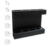 ccuzs Acrylic Holder, Cabinet Door Mounted Organizer, Drinking Straw Storage Rack, Space Saving Design Kitchen Chopsticks, 8.27x6.5x1.97 inches, Perfect for Home, Hotel and Restaurant U