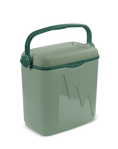 Curver Kühlschrank 20L 42,8 x 26 x 39,6 cm, tragbarer Kühlschrank mit Griff, Grün