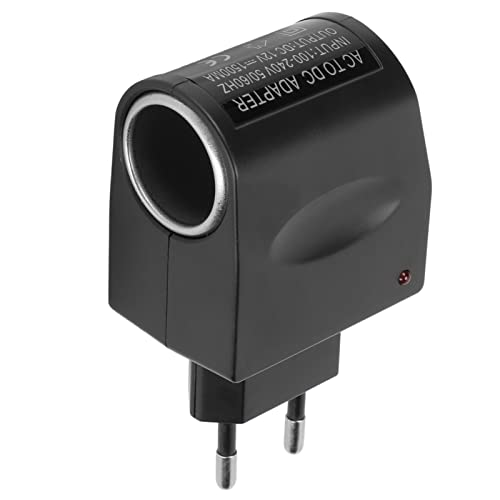 Zigarettenanzünder-Netzteil, 110 V-240 V AC auf 12 V DC 1,5 A Auto-Netzteil-Adapter-Konverter Wandstecker-Konverter mit Zigarettenanzünderbuchse(EU-Stecker)