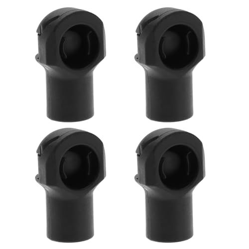 EMSea 4 Stück Gasfeder-Endstück Heckklappen-Gasfeder-Anschluss Kunststoff Zubehör für Kofferraum Motorhaube Auto-Umbau Wohnwagen M8 X 10,5 Mm für 10mm Kugelkopf
