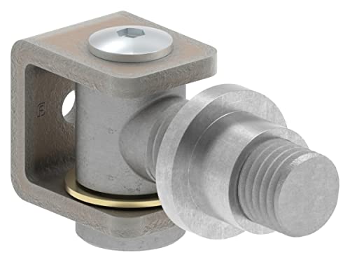 Fenau - Torband M20 / Halterung verstellbar zum Anschweißen - Stahl S235JR, roh - Tragkraft pro Paar: 150 kg