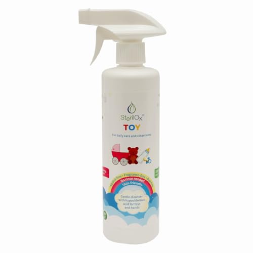SterilOx Toy 500 ml – Desinfektionslösung – auf Basis von hypochloriger Säure (HOCl) für Hände, Spielzeug, Möbel, sicheres Desinfektionsspray für Babys und Kinder.