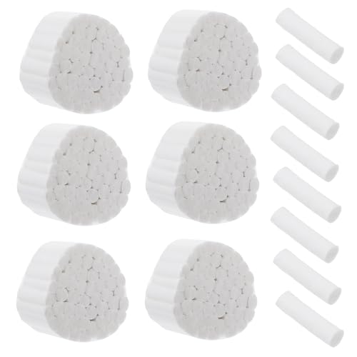 iplusmile 1000 Stück Dental Cotton Rolls Hochsaugfähige Wattebausch Nasenstöpsel aus Wattebausch für Kinder Und Erwachsene Nasenbluten Kit Zubehör