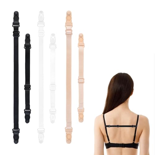 Molain 6 Stück BH Träger, BH Strap Holder Elastische BH-Trägerhalter zum Verrutschen Riemenhalter bh träger clip bh clips für bh träger rücken für Frauen Laufen Klettern Training