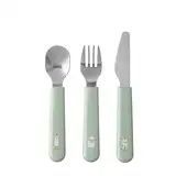 Mepal – Kinderbesteck 3-teiliges Set Mepal Mio – Kinderbesteck – Kinderbesteck ab 12 Monate – Inklusive Messer, Gabel & Löffel – 3er Set – Little farm