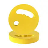 Wassertrainingsscheiben, 2 x schwimmende Schaumstoff-Hanteln, 18 x 3 cm, bequemer Griff, Pool-Trainingsgerät, ideal für Anfänger, Mädchen, Jugendliche, Teenager, Frauen, Männer, Fitness-Regime