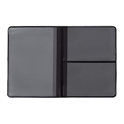 KFZ Schein Unisex Polyvinylchlorid Schutzhülle Etui Mappe viele Farben Kartenhülle Fahrzeugschein Hülle Made in Germany, Leicht (Schwarz)