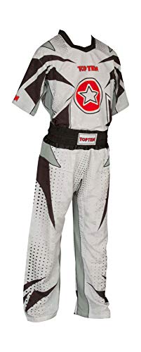 TOP TEN Kickboxuniform „Future“ - Gr. XL = 190 cm, weiss-schwarz