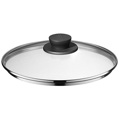 WMF Pfannen- Topfdeckel 24 cm, Glasdeckel mit Kunststoffknauf, Deckel für Töpfe & Pfannen, hitzebeständiges Glas, spülmaschinengeeignet