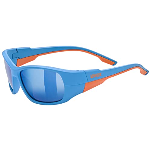 Uvex Unisex Kinder, sportstyle 514 Sportbrille, blue matt/mirror blue, one size