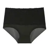 Sexy Unterwäsche für Damen, weiche Spitzendekoration,Atmungsaktive, kleine, frische Baumwolle, spurlose Mädchen, Bequeme Damenunterwäsche Sexy Unterwäsche Für Damen Sexy (Black, XXXXL)