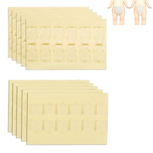 120stk Klebeband für Sonny Angel Hipper, Doppelseitig Transparente Klebemasse Ablösbar Ersatz-Sticker Minifiguren Rückstandsfreier und Sicherer Halt für DIY-Dekoration