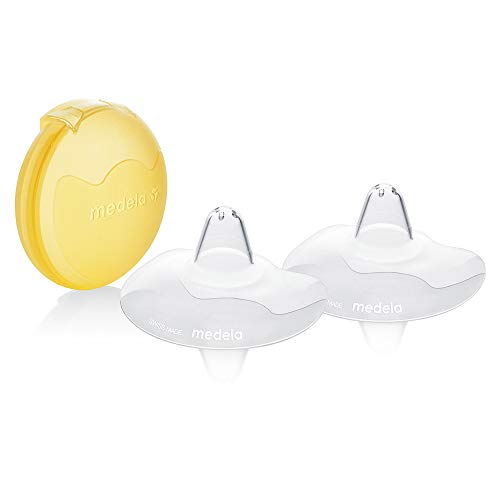 Medela Contact Brusthütchen – BPA-frei – Aus ultradünnem, weichem Silikon – Inklusive 2 Brusthütchen und Etui – 20 mm, medium