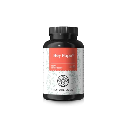 Hey Papa - 120 Kapseln - 12 Inhaltsstoffe: Folsäure, Maca, Selen, Zink, L-Arginin, L-Carnitin, Q10, Vitamin C, B6, B12, D3 und E - vegan und laborgeprüft