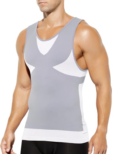Casey Kevin Figurformendes Unterhemd Herren Kompression Bauchweg Shapewear Sport Tight Body Shaper Männer Taillenformer