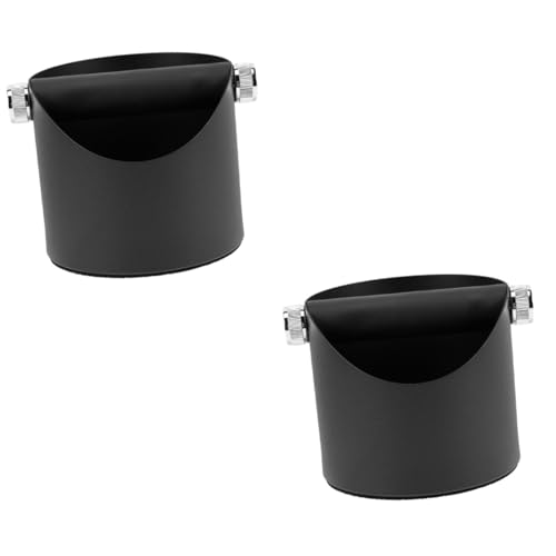 Grund Eimer und Bar-Zubehör-Set, Edelstahl, Schwarz, 2 Stück