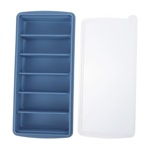 HOLIDYOYO 1 Stück 6 Eiswürfelbereiter Nugget Für Würfel Form Lebensmittel Silikon Eisherstellung Zubehör DIY Eiswürfelschalen Blau Silica Gel